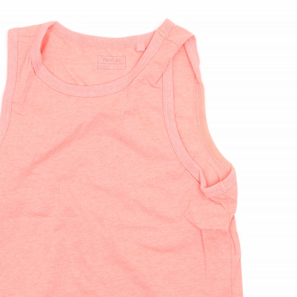 Next Boys Pink  Jersey Basic Tank Size 10 Years