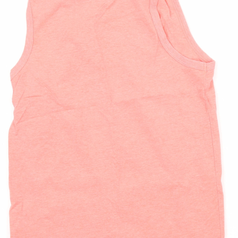 Next Boys Pink  Jersey Basic Tank Size 10 Years
