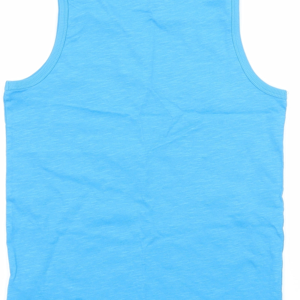 Next Boys Blue  Jersey Basic Tank Size 10 Years