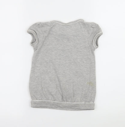 George Girls Grey  Jersey Basic T-Shirt Size 2-3 Years  - Frozen