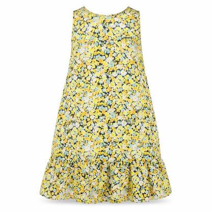 Boohoo Womens Yellow Floral  A-Line  Size 10
