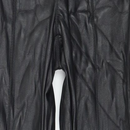 Womens UK Size 8 Topshop Regular Fit  Black Trousers