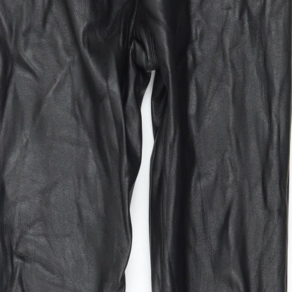 Womens UK Size 8 Topshop Regular Fit  Black Trousers