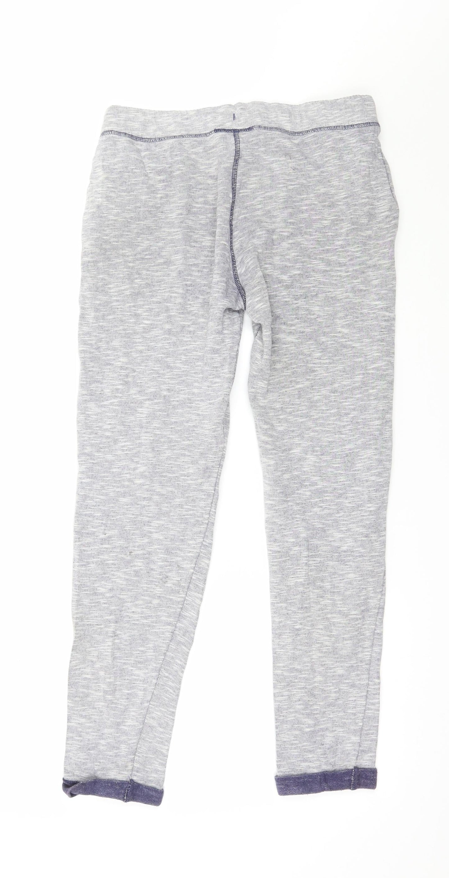 F&F Girls Grey Solid Jersey Capri Pyjama Pants Size 8-9 Years