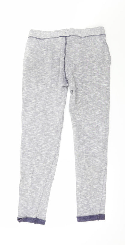F&F Girls Grey Solid Jersey Capri Pyjama Pants Size 8-9 Years