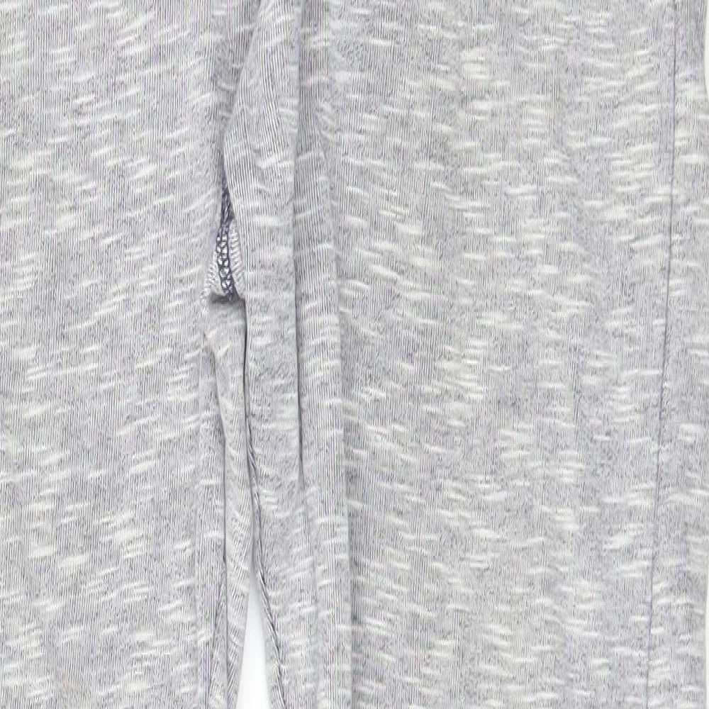 F&F Girls Grey Solid Jersey Capri Pyjama Pants Size 8-9 Years
