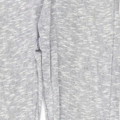 F&F Girls Grey Solid Jersey Capri Pyjama Pants Size 8-9 Years