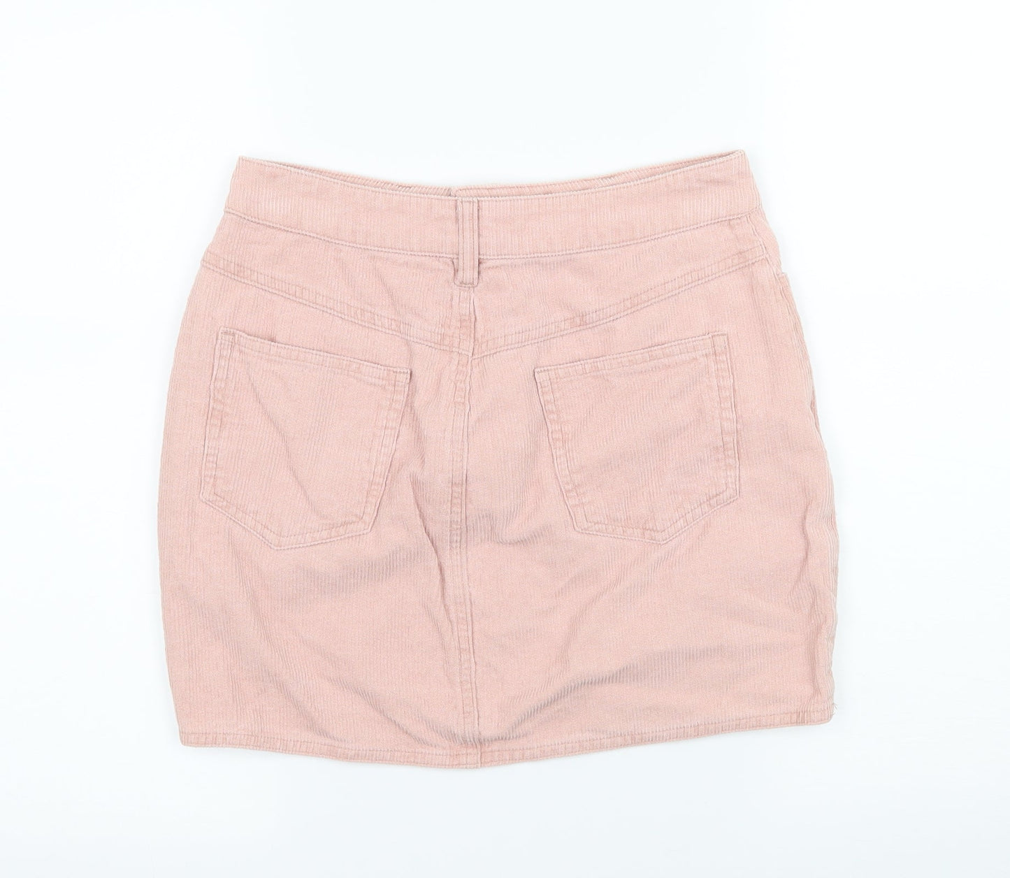 Mistress Rocks Womens Pink  Corduroy A-Line Skirt Size S