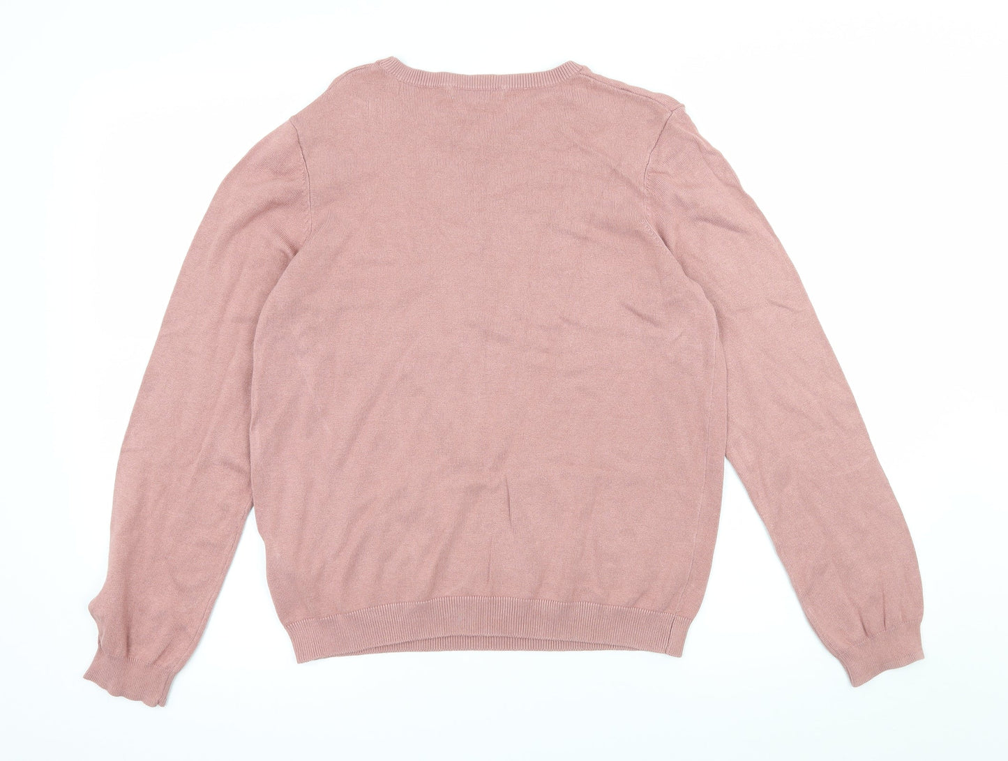 Womens UK Size M H&M Pink Pullover Jumper