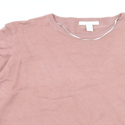 Womens UK Size M H&M Pink Pullover Jumper