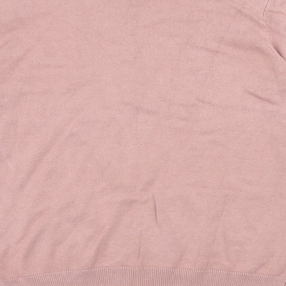 Womens UK Size M H&M Pink Pullover Jumper