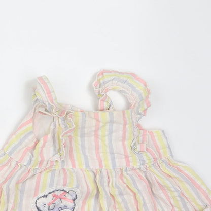F&F Girls Multicoloured Striped    Size 3-6 Months
