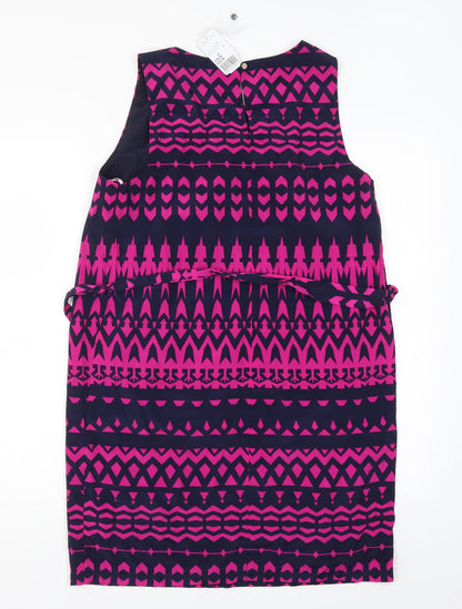 FOREVER 21 Womens Blue Geometric  Shift  Size M