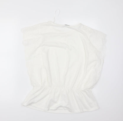 TU Womens White   Basic T-Shirt Size 14