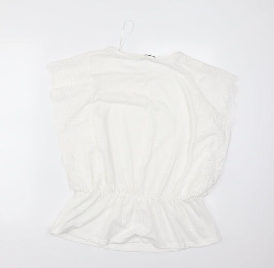 TU Womens White   Basic T-Shirt Size 14