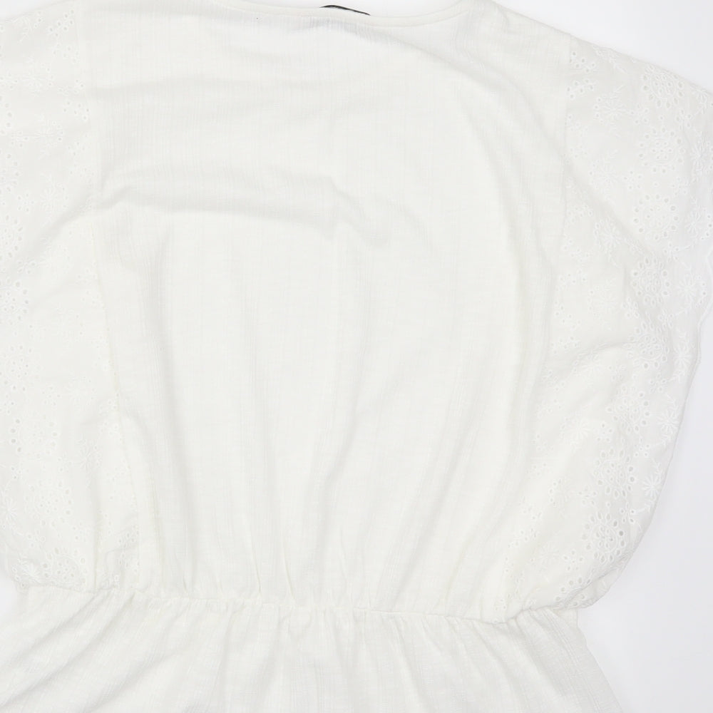 TU Womens White   Basic T-Shirt Size 14