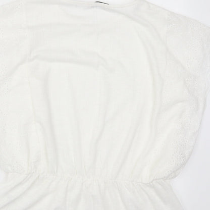 TU Womens White   Basic T-Shirt Size 14