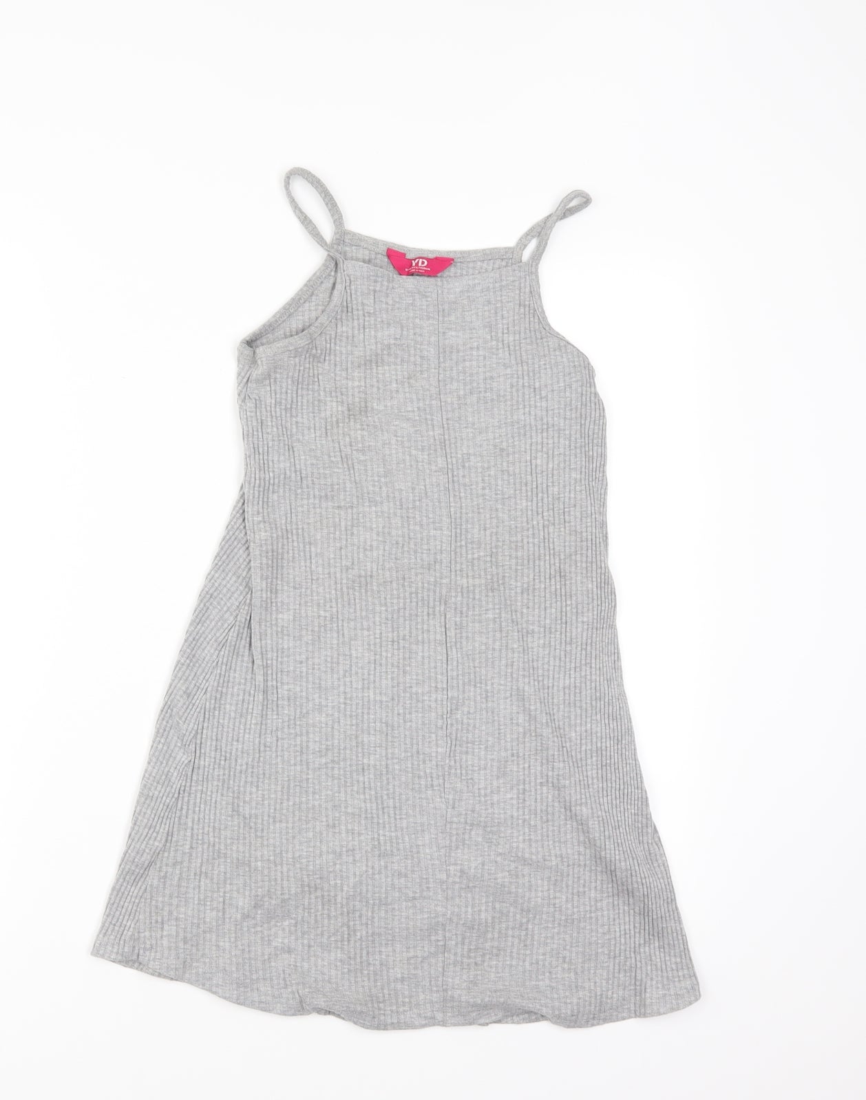 Young Dimension Girls Grey   T-Shirt Dress  Size 8-9 Years