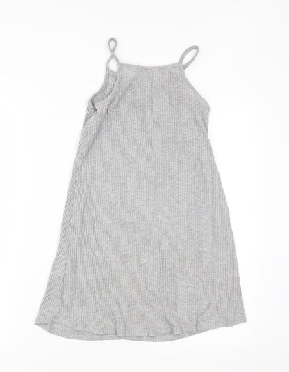 Young Dimension Girls Grey   T-Shirt Dress  Size 8-9 Years