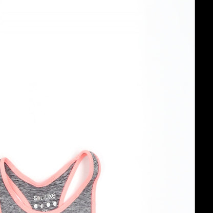 Matalan Girls Grey   Cropped T-Shirt Size 6-7 Years