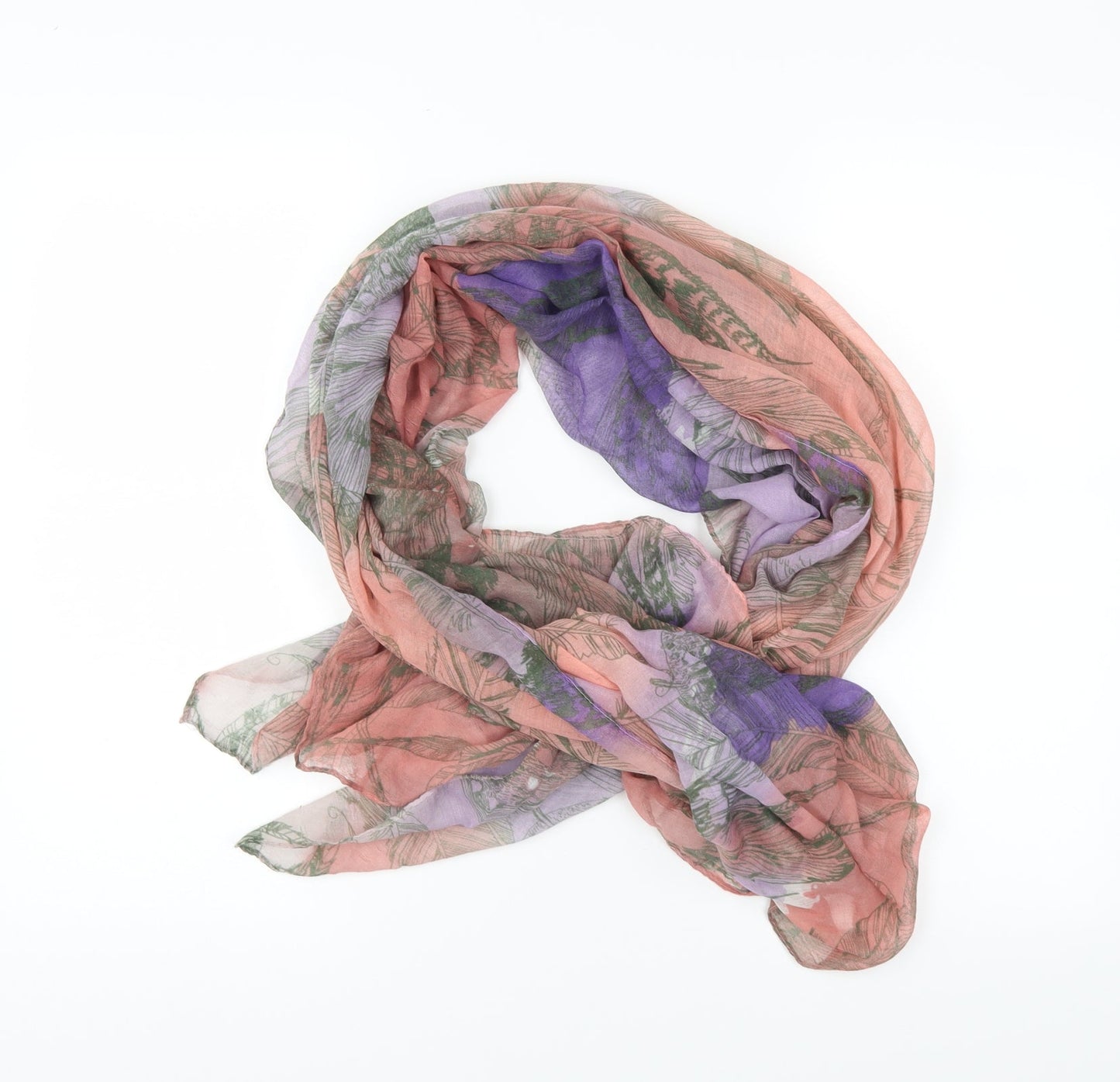 Preworn Womens Multicoloured Floral   Scarf