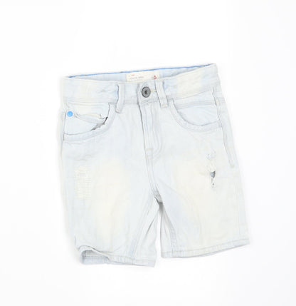 Matalan Boys Blue  Denim Chino Shorts Size 5 Years