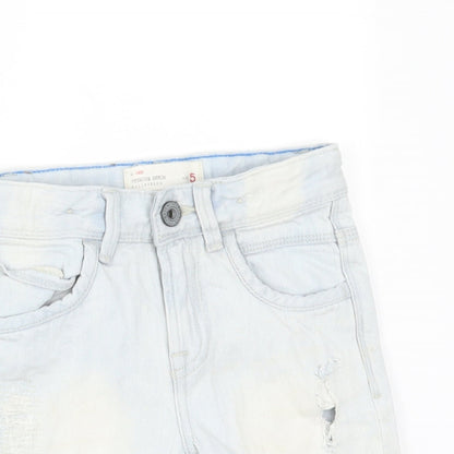 Matalan Boys Blue  Denim Chino Shorts Size 5 Years