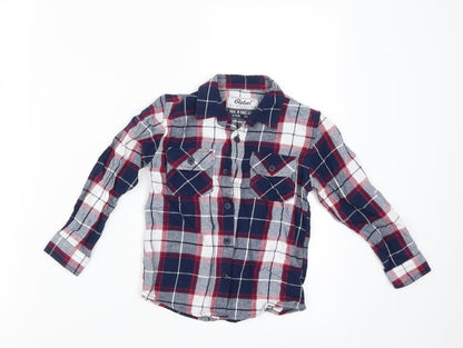 Primark Boys Blue Check  Basic Button-Up Size 3-4 Years