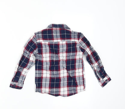 Primark Boys Blue Check  Basic Button-Up Size 3-4 Years