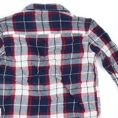 Primark Boys Blue Check  Basic Button-Up Size 3-4 Years