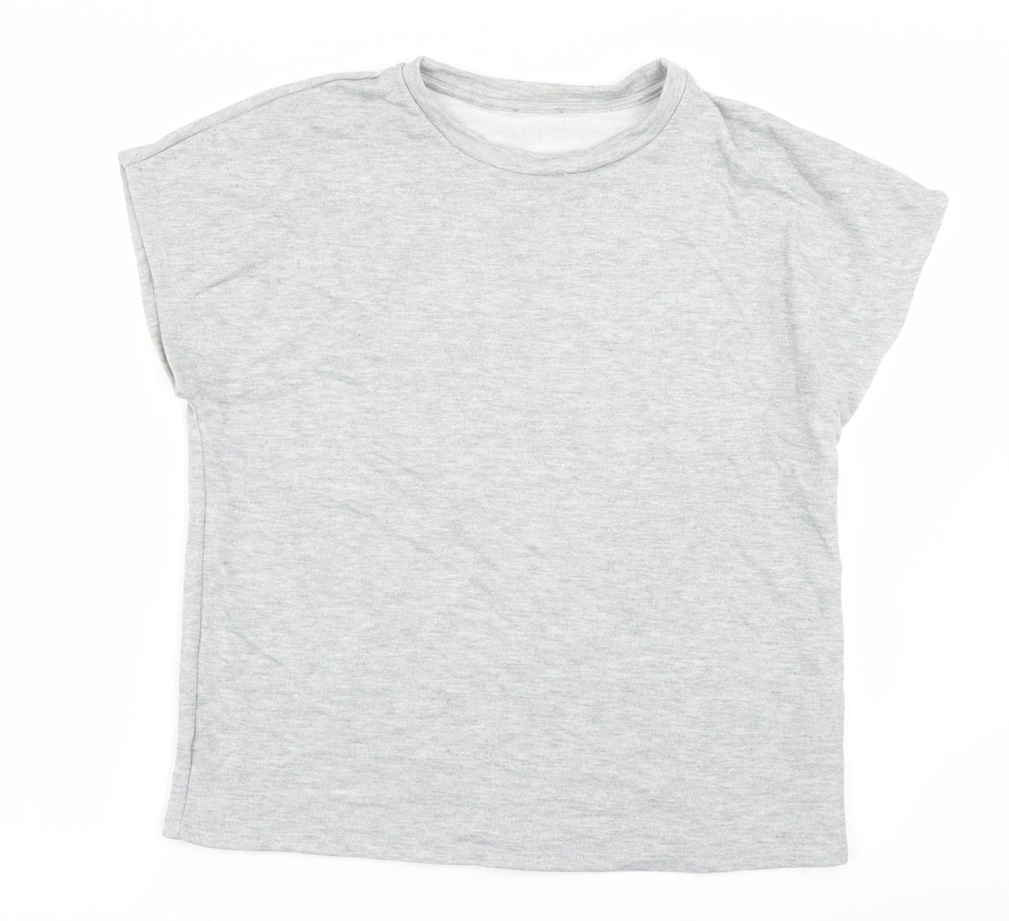 Jeff & Co Womens Grey   Basic T-Shirt Size 10