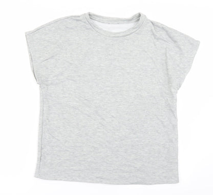 Jeff & Co Womens Grey   Basic T-Shirt Size 10