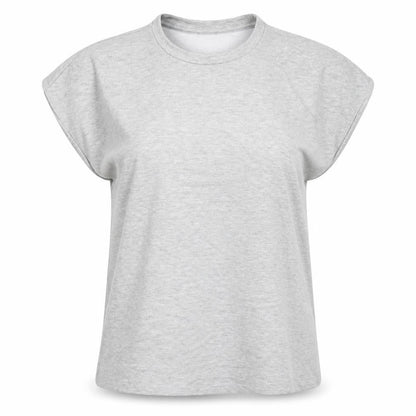 Jeff & Co Womens Grey   Basic T-Shirt Size 10