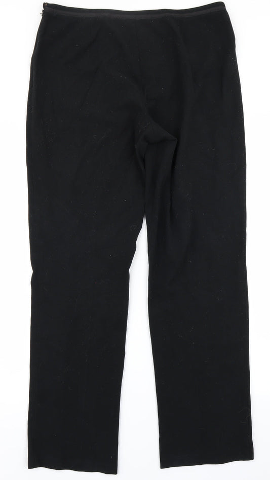 Womens UK Size 12 Marks & Spencer Regular Fit Rain Trousers Black Trousers