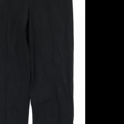 Womens UK Size 12 Marks & Spencer Regular Fit Rain Trousers Black Trousers