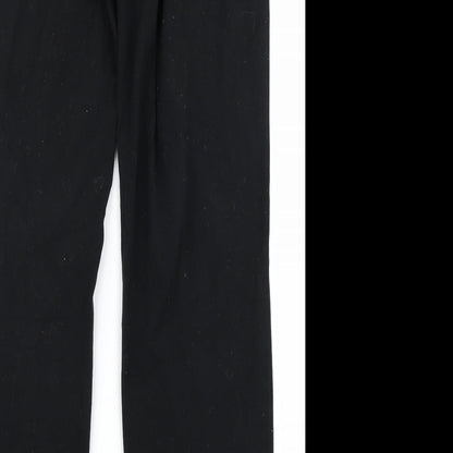 Womens UK Size 12 Marks & Spencer Regular Fit Rain Trousers Black Trousers