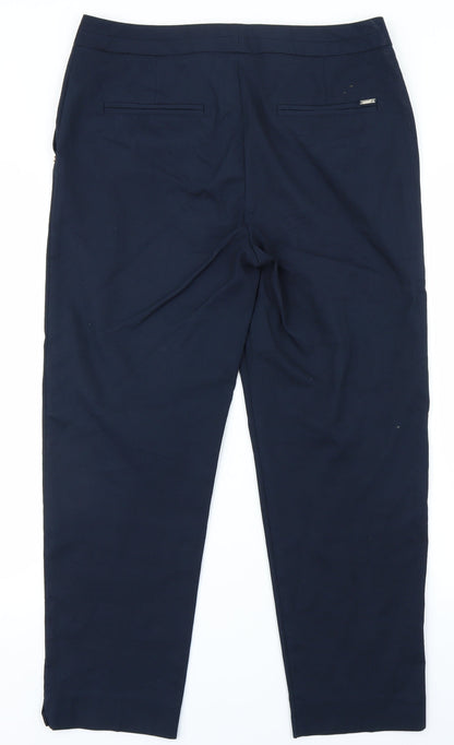 Womens UK Size 34 in Per Una Regular Fit  Blue Trousers