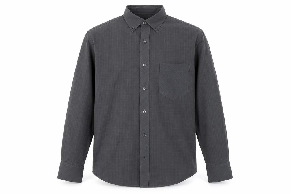 Mens UK Size L NEXT Grey  Button-Up Long Sleeve Casual Shirt