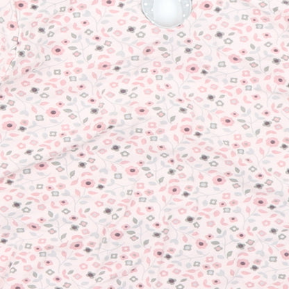 George Girls Pink Floral  Basic T-Shirt Size 9-12 Months