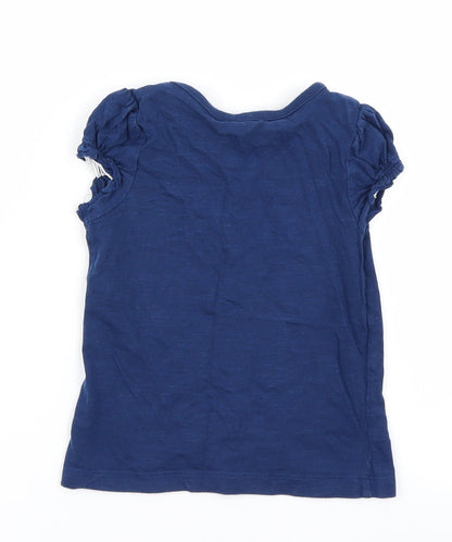 George Girls Blue   Basic T-Shirt Size 2-3 Years
