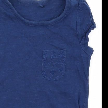 George Girls Blue   Basic T-Shirt Size 2-3 Years