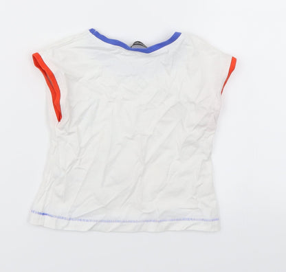 George Girls White   Basic T-Shirt Size 12-18 Months