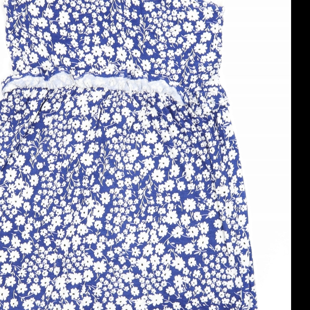 George Womens Blue Floral  Skater Dress  Size XS