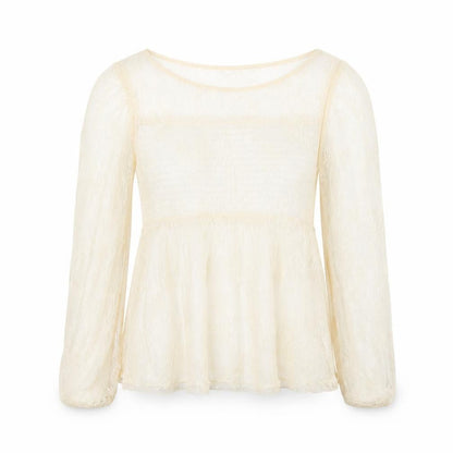 Womens UK Size XS Primark Ivory Basic Blouse