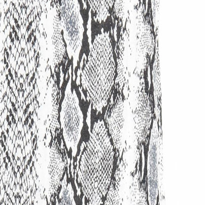 Femme Luxe Womens Black Animal Print  Bodycon  Size 6