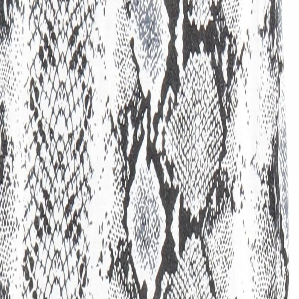 Femme Luxe Womens Black Animal Print  Bodycon  Size 6