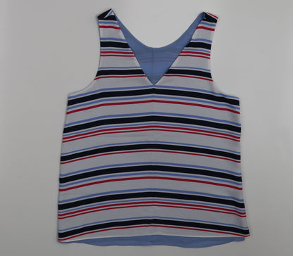 Womens UK Size 10 NEXT Multicoloured Basic Blouse