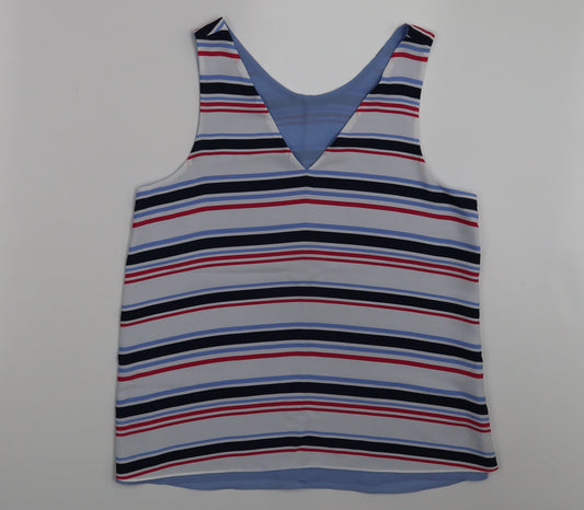 Womens UK Size 10 NEXT Multicoloured Basic Blouse
