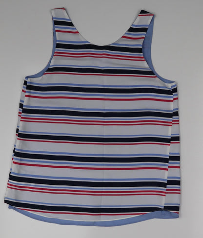 Womens UK Size 10 NEXT Multicoloured Basic Blouse