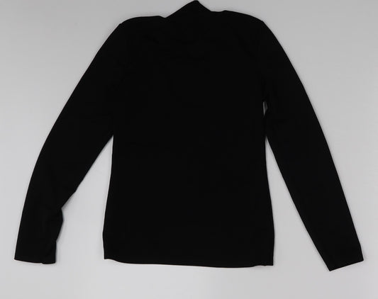 Boohoo Womens Black   Basic Blouse Size 6